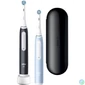 Kép 1/4 - Oral-B iO series 3 Matt Black/Ice Blue Duo elektromos fogkefe