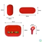 Kép 4/5 - OTL SM0894 Super Mario Red True Wireless Bluetooth fülhallgató