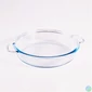 Kép 1/3 - BORCAM kerek hőálló üvegedény fogóval 1.850ml, 390*256*54mm