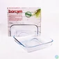 Kép 2/3 - BORCAM négyzetes hőálló üvegedény fogóval  3.250ml, 318*282*60mm 