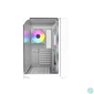 Kép 2/5 - RAIDMAX i620 WHITE ATX fehér számítógépház
