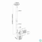 Kép 2/3 - Sbox CPLB-28S 23"-43" VESA 200x200 dönthető, forgatható mennyezeti fali konzol
