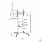 Kép 3/3 - Sbox FS-400 37"-70" VESA 600x400 görgős prezentációs állvány