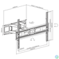 Kép 7/8 - Sbox PLB-3646-2 37"-80" dönthető,forgatható fali TV konzol