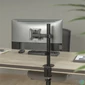 Kép 6/8 - Sbox LCD-351/1-2 17"-32" dönthető, forgatható asztali monitor tartó konzol