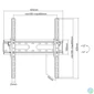Kép 7/8 - Sbox PLB-2544T-2 32"-70" VESA 400x400 dönthető fali konzol
