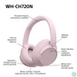Kép 10/11 - Sony WHCH720NP Bluetooth zajszűrős rózsaszín fejhallgató