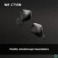 Kép 11/13 - Sony WFC710 True Wireless Bluetooth zajszűrős fekete fülhallgató
