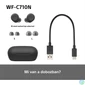 Kép 13/13 - Sony WFC710 True Wireless Bluetooth zajszűrős fekete fülhallgató