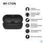 Kép 4/13 - Sony WFC710 True Wireless Bluetooth zajszűrős fekete fülhallgató