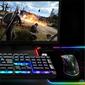 Kép 2/6 - Spirit of Gamer Medium fekete RGB LED világító gamer egérpad