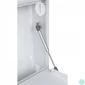 Kép 8/8 - Stalflex CR19-2U-130-W 19" 2U 130 mm mély fehér fém ajtós fém szekrény