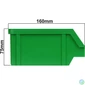 Kép 4/4 - Stalflex BIN-S-G zöld színű kis méretű tárolódoboz