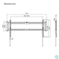 Kép 4/4 - Stansson WM-4390 43"-90" fix fali TV konzol