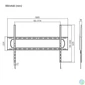 Kép 5/5 - Stansson WM-60120 60"-120" fix fali TV konzol