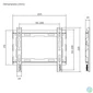 Kép 6/6 - Stansson WM-2343 23"-43" fix fali TV konzol