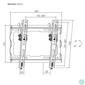 Kép 7/7 - Stansson WM-2343-08 23"-43" dönthető fali TV konzol