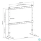 Kép 6/6 - Stansson WM-4975 49"-75" asztali TV állvány