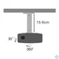 Kép 2/2 - Stell SHO 1029 15,6cm, 15°, 15kg, mennyezeti projektor tartó