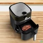 Kép 7/7 - Tefal EY501815 fekete 4,2 L forrólevegős sütő