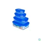 Kép 3/5 - TOO KT-074 4db-os szett 250+500+900+1500ml-es téglalap alakú ételtároló doboz szett