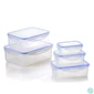 Kép 5/7 - TOO KT-140 5 db-os téglalap ételtároló doboz szett 240ml+500ml+1.000ml+1.500ml+2.500ml