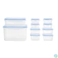 Kép 2/4 - TOO KT-143 10db-os ételtároló doboz szett, 4x180ml, 4x400ml, 1x1.500ml, 1x4.200ml