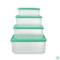 Kép 4/6 - TOO KT-144 4 db-os téglalap ételtároló doboz szett 800ml+1.800ml+2.800ml+4.800ml