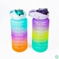 Kép 1/4 - TOO KT-397 2000ml-es színátmenetes motivációs kulacs idézetekkel és időskálával