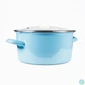 Kép 2/5 - TOO LINE BLUE 3,65 literes, 22cm átmérő, 11cm magasságú lábas (fazék) üveg fedővel
