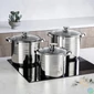 Kép 2/2 - TOO LP-7171 prémium rozsdamentes 6 darabos edénykészlet, 4,3 liter+5,6 liter+7,2 liter fazék/lábas+fedők