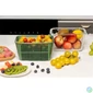 Kép 1/2 - TOO-KT-615  1800 ml-es ÜVEG tároló szilikon fedéllel és PP csepegtetővel