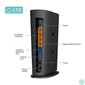 Kép 3/9 - TP-Link Archer AX80 AX6000 8-Stream Wi-Fi 6 802.11ax Vezeték nélküli Multi-Gigabit Router