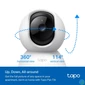 Kép 4/6 - TP-Link Tapo C200P2 Otthoni biztonsági 1080p Full HD Wi-Fi IP kamera 2 db/csomag