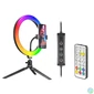 Kép 1/6 - Tracer TRAOSW46807 Ring Light 8 W/26 cm/600-1700 lm/RGB/gyűrűs LED lámpa mini állvánnyal
