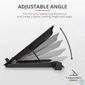 Kép 3/5 - Trust GXT 1125 Quno Notebook Cooling Stand gamer hűtőpad