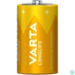 Kép 1/2 - VARTA 4120101422 Longlife D (LR20) góliát elem 2db/csomag (műanyagmentes csomagolás)