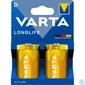 Kép 2/2 - VARTA 4120101422 Longlife D (LR20) góliát elem 2db/csomag (műanyagmentes csomagolás)
