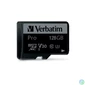 Kép 1/2 - Verbatim 47044 SDXC 128GB Pro UHS-3 Class 10 micro memóriakártya + adapter