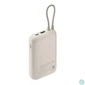 Kép 3/6 - Xiaomi BHR9072GL 10000mAh (integrált kábel) világosbarna power bank
