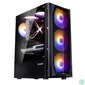 Kép 1/4 - Zalman N4 REV.1 fekete (táp nélküli) ablakos ATX ház