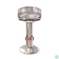 Kép 2/5 - Barbecook BC-CHA-1005 Loewy 50 SST rozsdamentes acél faszenes grill, 51,5x56x99cm