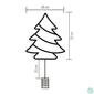 Kép 2/4 - Home KID 502 B/M fenyőfa ablakdísz, 35 db színes LED, 3 funkció, kapcsolható