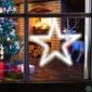 Kép 2/5 - Home KID 411 csillag ablakdísz, 8 db LED, öntapadós elemtartó