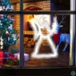 Kép 3/5 - Home KID 413 angyal ablakdísz, 8 db LED, öntapadós elemtartó