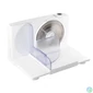 Kép 1/4 - Home HG SZE 01 szeletelőgép, teljesítmény 150 W, szeletelési vastagság 0-1,5 cm, rozsdamentes forgókés Ř17 cm, összecsukható