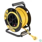 Kép 1/2 - STANLEY SXECCL26BSE beltéri kábeldob, 25 m, beépített kábelvezető, masszív fém láb és fogantyú, H05VV-F 3G1,5 mm2 kábel, max. 3000 W