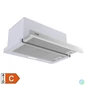 Kép 1/4 - Home KPE 6044S konyhai páraelszívó TWISTER, két sebességfokozat, légszállítás: 440 m3/h, 105 W, rozsdamentes acél panel + szürke test