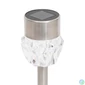 Kép 1/4 - Home MX 809 napelemes kerti lámpa, 1 db LED, fém, időjárásálló, automatikus, hidegfehér