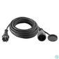 Kép 1/3 - Home NV725BK hosszabbító gumikábel, 25 méter, H07RN-F, zárófedéllel, max. 3500 W, IP44, fekete